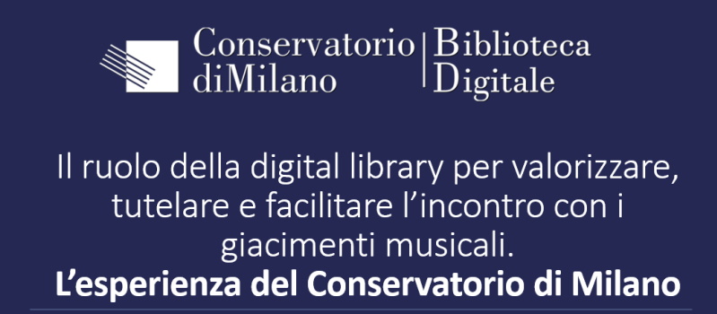 L’esperienza del Conservatorio di Milano